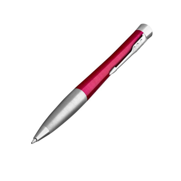 Ручка шариковая Parker Urban Vibrant Magenta цвет чернил синий цвет корпуса серебристый (артикул производителя 2143642)