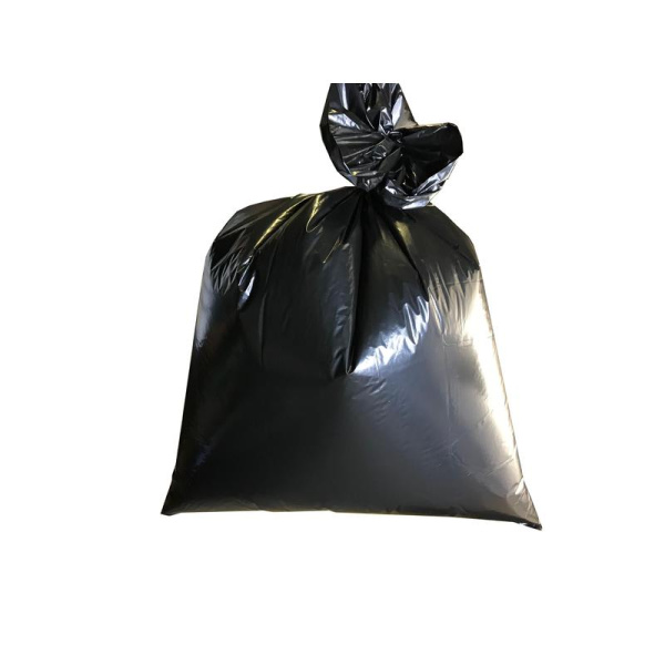 Мешки для мусора на 240 л Luscan черные (ПВД, 50 мкм, в пачке 50 шт,  100х140 см)