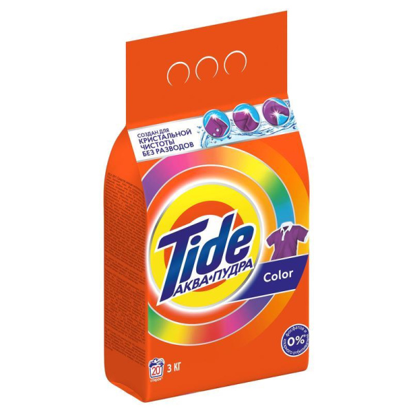 Порошок стиральный автомат Tide Color для цветного белья 3 кг