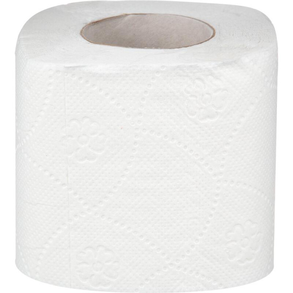 Бумага туалетная 2-слойная белая (8 рулонов в упаковке)