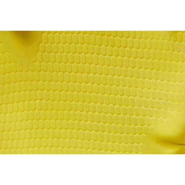Перчатки резиновые Paclan Professional латекс хлопковое напыление желтые  (размер S)