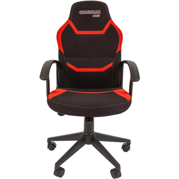 Кресло игровое Chairman Game 9 красное/черное (ткань, пластик)