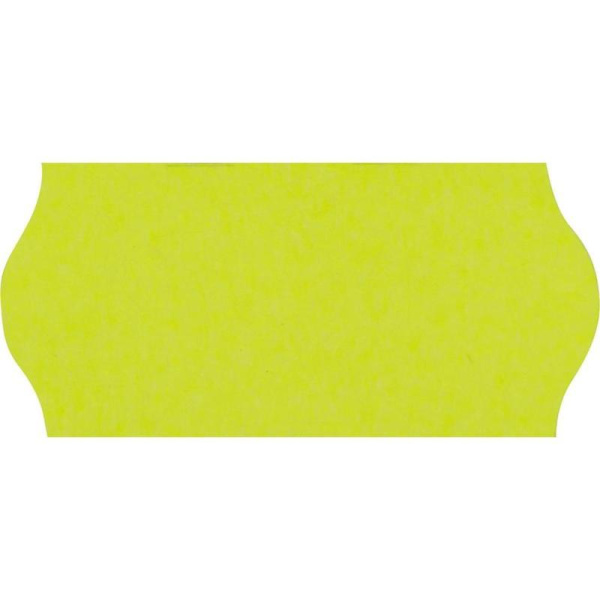 Этикет-лента волна желтая 26х12 мм (10 рулонов по 1000 этикеток)