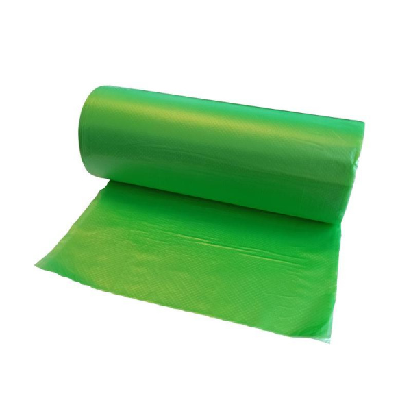 Мешки для мусора на 60 л Luscan зеленые (ПНД, 12 мкм, 30 штук в рулоне,  58x68 см)