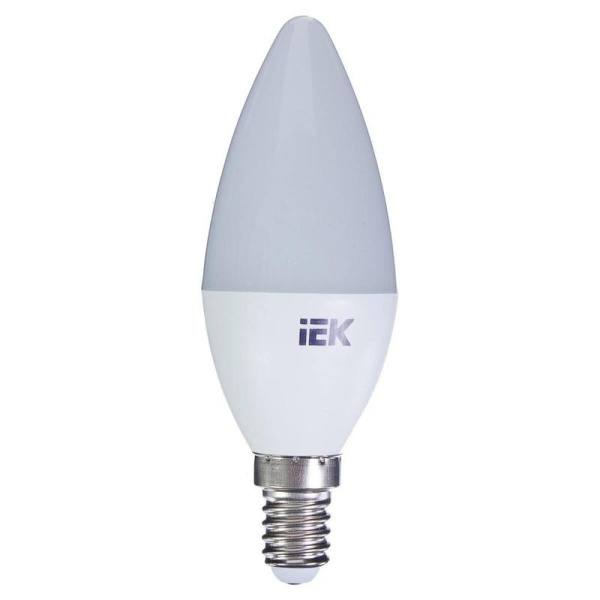 Лампа светодиодная IEK Eco C 7Вт E14 3000К 630Лм 230В  LLE-C35-7-230-30-E14