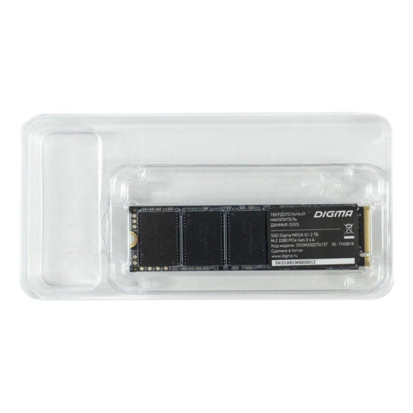SSD накопитель Digma Mega G1 2 ТБ (DGSM3002TG13T)