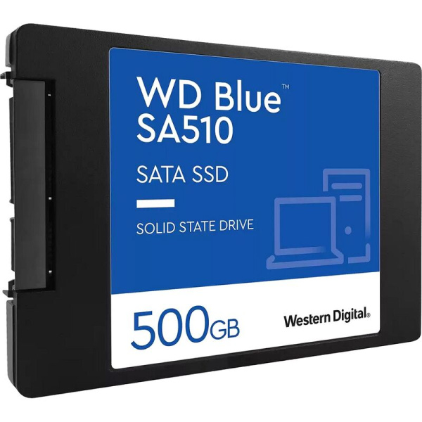 SSD накопитель Western Digital Blue SA510 500 ГБ (WDS500G3B0A)