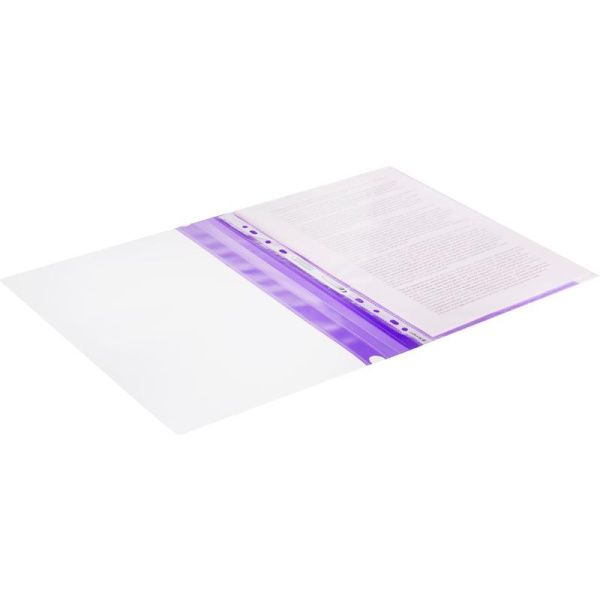 Скоросшиватель пластиковый Attache Элементари до 100 листов фиолетовый  (толщина обложки 0.15 мм, 10 штук в упаковке)