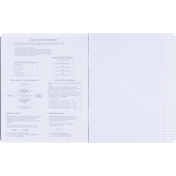 Тетрадь предметная по информатике Be Smart Oblivion А5 48 листов с  рисунком в клетку, матовая ламинация