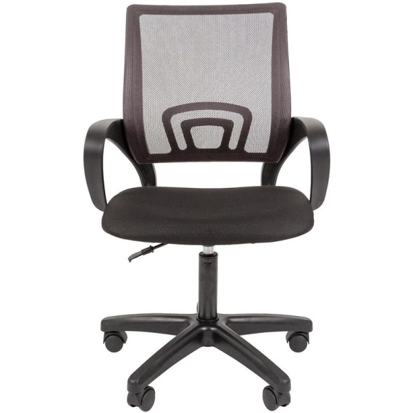 Кресло офисное К-4 LT серое/черное (сетка/ткань, пластик)