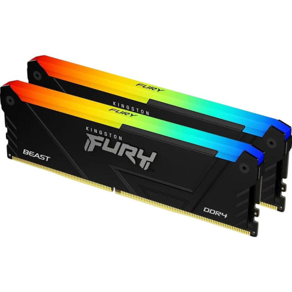 Оперативная память Kingston Fury Beast 16 ГБ KF436C17BB2AK2/16 (2x8 ГБ  DIMM DDR4)