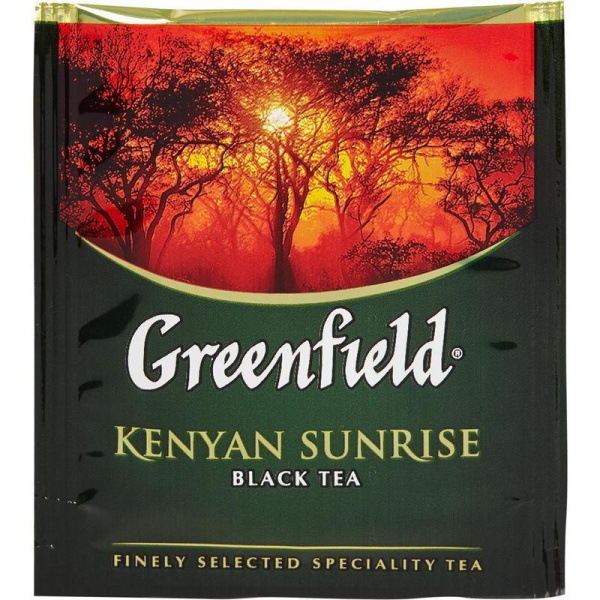 Чай Greenfield Kenyan Sunrise черный 100 пакетиков