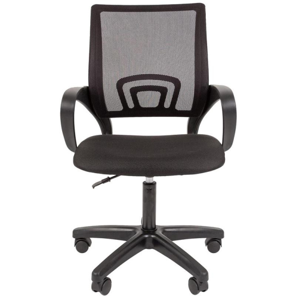 Кресло офисное К-4 LT черное (сетка/ткань, пластик)