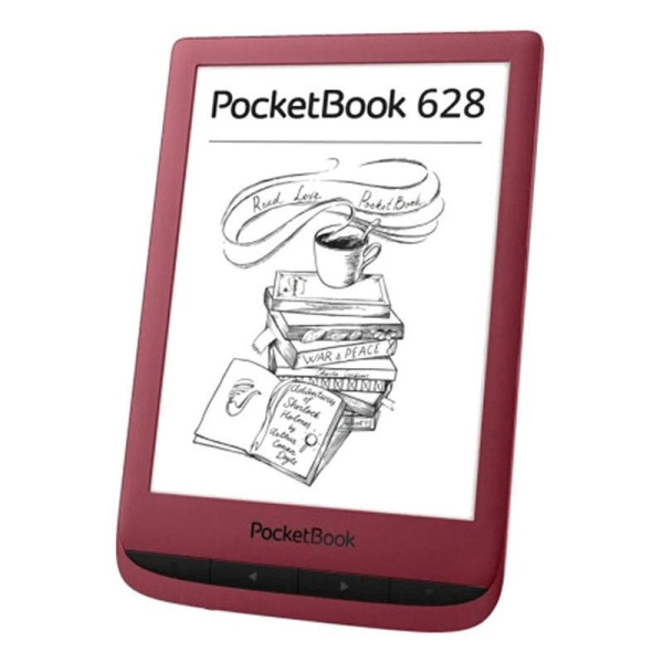 Электронная книга PocketBook 628 6 дюймов красная (PB628-R-RU)