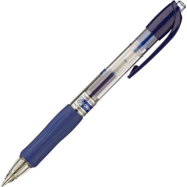Ручка гелевая автоматическая Crown AJ-5000R синяя (толщина линии 0,7 мм)