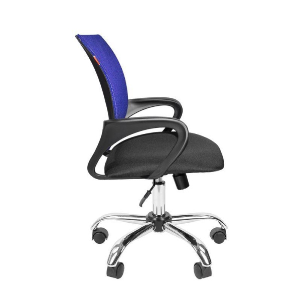 Кресло офисное Easy Chair 304 синее/черное (сетка/ткань, металл)