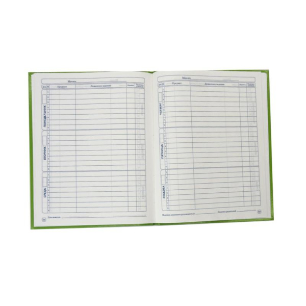Дневник школьный Апплика с 1-11 классы салатовый твердая обложка
