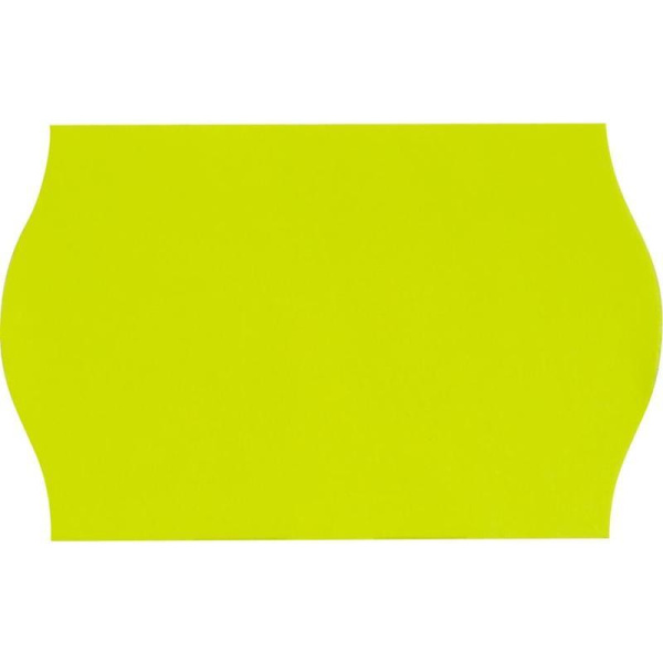Этикет-лента волна желтая 26х16 мм (10 рулонов по 1000 этикеток)