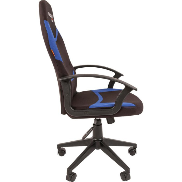 Кресло игровое Chairman Game 9 синее/черное (ткань, пластик)