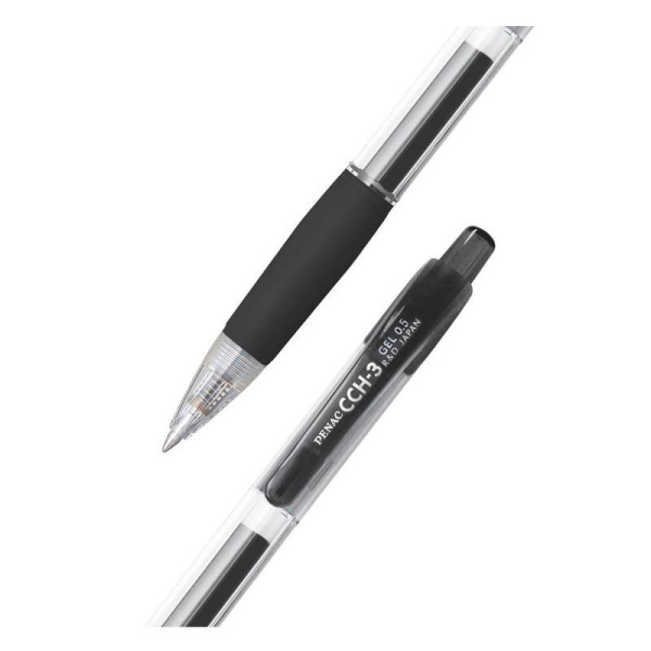 Ручка гелевая автоматическая Penac CCH-3 Gel черная (толщина линии 0.3  мм)
