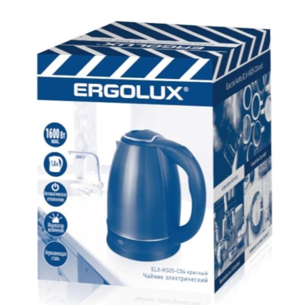 Чайник Ergolux ELX-KS05-C04 красный