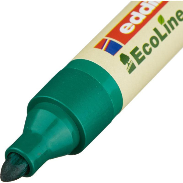 Маркер для бумаги для флипчартов Edding 31/4 Ecoline зеленый (толщина линии 1.5-3 мм) круглый наконечник