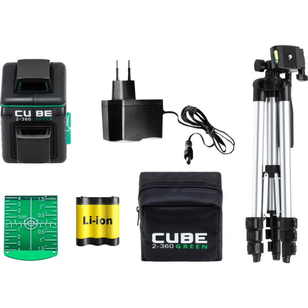 Лазерный уровень ADA Cube 2-360 Green Professional Edition (А00534)