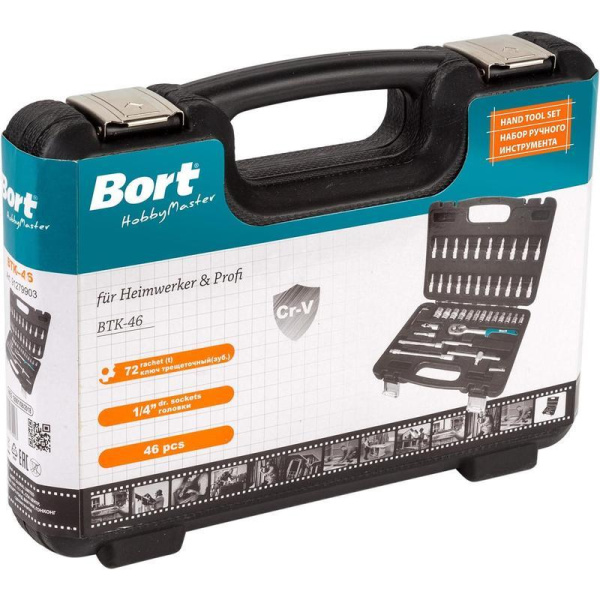 Набор инструмента автомобильный Bort BTK-46 46 предметов (91279903)