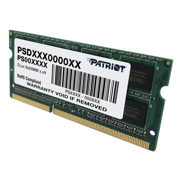 Оперативная память Patriot Memory SL 4 ГБ PSD34G1600L2S (SO-DIMM DDR3)