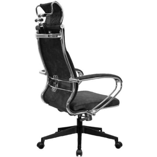 Кресло для руководителя Метта L 2c 44 темно-серое (ткань, пластик)