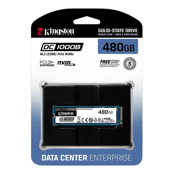 SSD накопитель Kingston DC1000B 480 ГБ (SEDC1000BM8/480G)