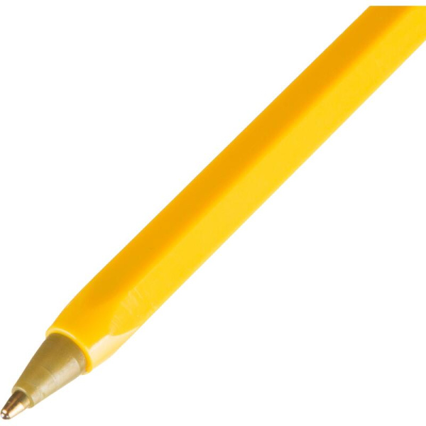 Ручка шариковая неавтоматическая Attache Economy синяя (оранжевый  корпус, толщина линии 0.7 мм)