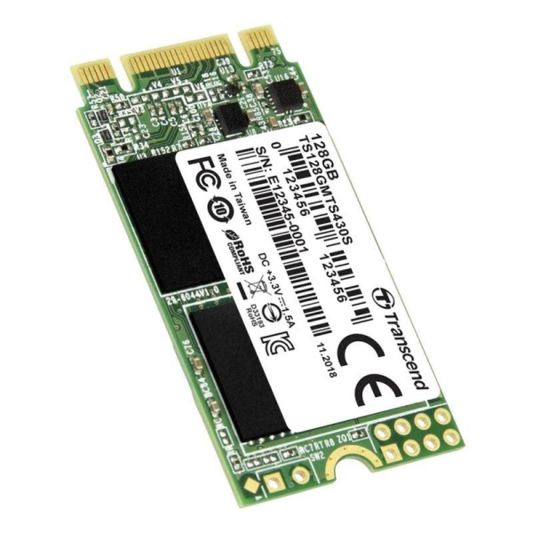 SSD накопитель Transcend MTS430S 128 ГБ (TS128GMTS430S)