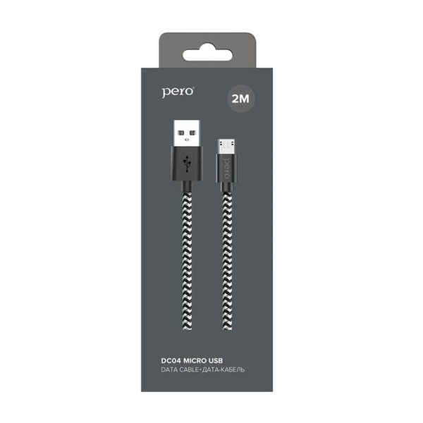 Кабель Pero USB A - Micro USB 2 м (4603768350071)