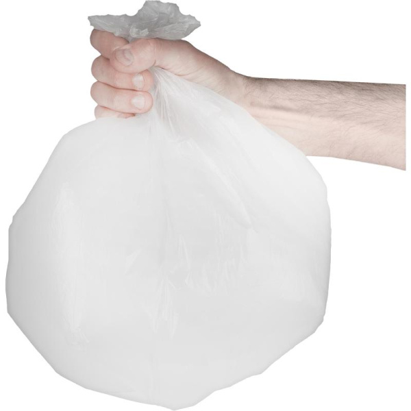 Мешки для мусора на 20 л ONE service белые (ПНД, 6.5 мкм, в рулоне 30  шт, 45x49 см)