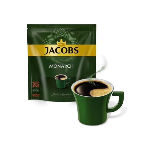 Кофе растворимый Jacobs Monarch 500 г (пакет)