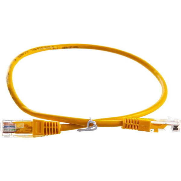 Патч-корд витая пара TWT TWT-45-45-0.5-YL cat 5e 0.5 м