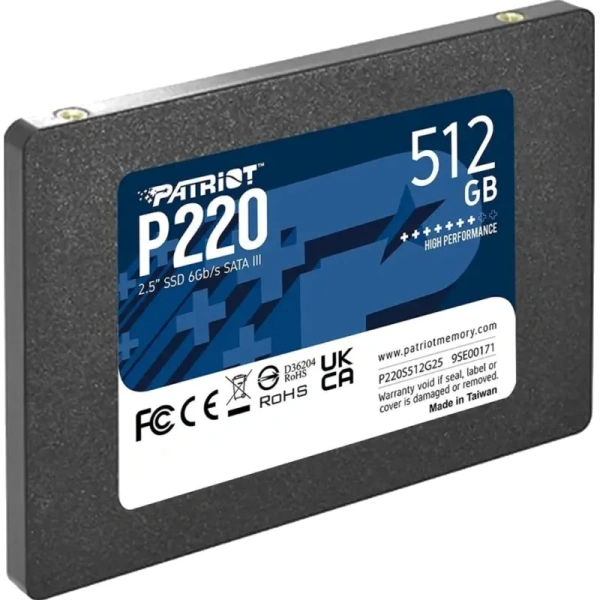 SSD накопитель Patriot Memory P220S512G25 512 ГБ SSD накопитель Patriot Memory P220S512G25 512 ГБ