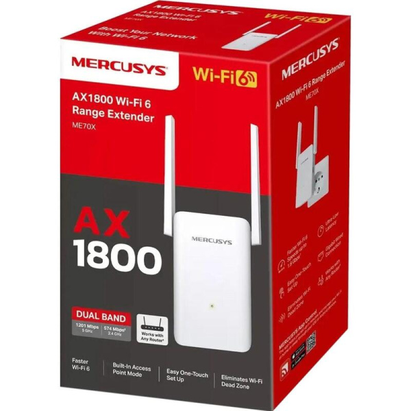 Усилитель сигнала Wi-Fi Mercusys ME70X