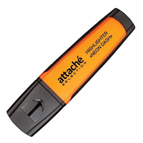 Текстовыделитель Attache Selection Neon Dash оранжевый (толщина линии 1-5 мм)