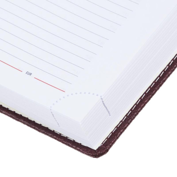 Ежедневник недатированный Attache Bizon искусственная кожа A5 176 листов  бордовый (142x210 мм)