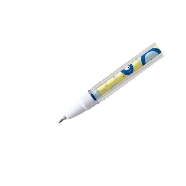 Ручка гелевая со стираемыми чернилами Be Smart Bunny синяя (желтый  корпус, толщина линии 0.5 мм)