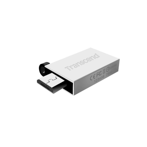 Флеш-память USB 2.0 microUSB 16 Гб Transcend JetFlash 380  (TS16GJF380S)