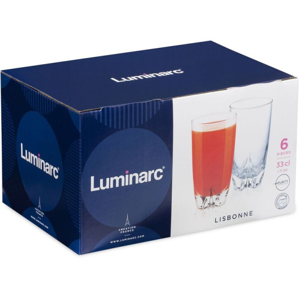 Набор стаканов (хайбол) Luminarc Lisbonne 330 мл (6 штук в упаковке)