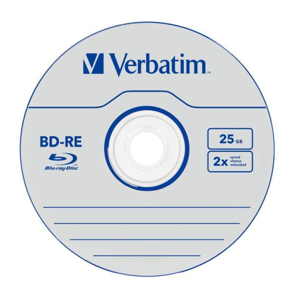 Диск Blu-ray BD-RE Verbatim SL HardCoat 43694