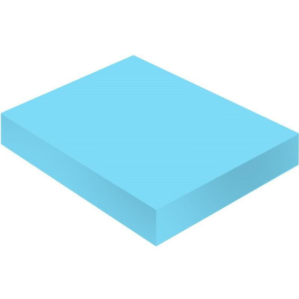 Стикеры 76х51 мм Attache неоновые голубые (1 блок, 100 листов)