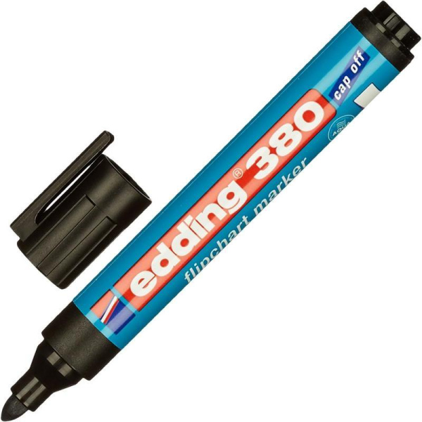 Набор маркеров для флипчартов Edding E-380/4s cap off, 2,2 мм, 4 шт.