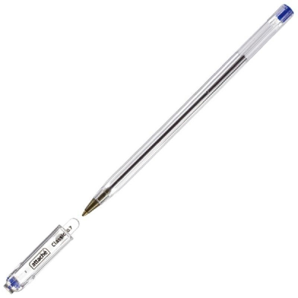 Ручка шариковая Attache Classic синяя (толщина линии 0.7 мм)