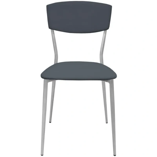 Стул обеденный РС01.00.23 серый (искусственная кожа, металл) Стул обеденный РС01.00.23 серый (искусственная кожа, металл)