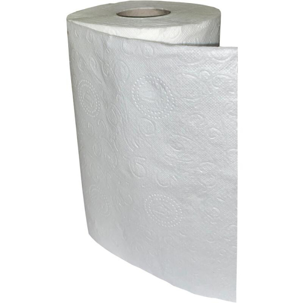 Полотенца бумажные 2-слойные белые 2 рулона по 35 метров
